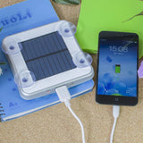Portable Solar / USB 1,800mAH Power Bank with Window Suction Cups