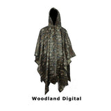 Multi-function Hooded Rain Poncho