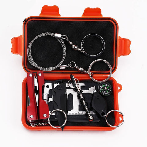 Super Compact 6-in-1 SOS Survival Kit