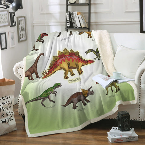 Dinosaur Plush Blanket
