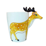 Hand Painted Sika Deer 3D Mug