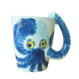 Hand Painted Octopus 3D Mug