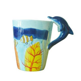 Hand Painted Giraffe 3D Mug