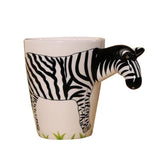 Hand Painted Giraffe 3D Mug