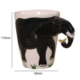 Hand Painted Elephant 3D Mug