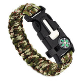 5 in 1 Emergency Survival Bracelet Compass