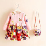 Princess Girls Dress With Bag