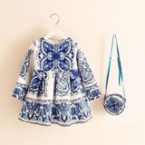 Princess Girls Dress With Bag