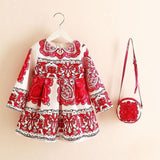 Princess Girls Dress With Bag