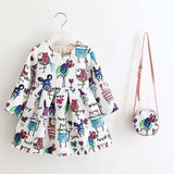 Princess Girls Dress With Bag