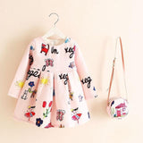 Princess Girls Dress With Bag