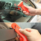 2in1 Compact Emergency Vehicle Glass Breaker & Seatbelt Cutter