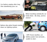 Battery ResQ - Portable Car Battery Jump Starter (12V 12000mah 400A), USB Power Bank, LED Flashlight