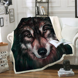 3D Wolf Blanket